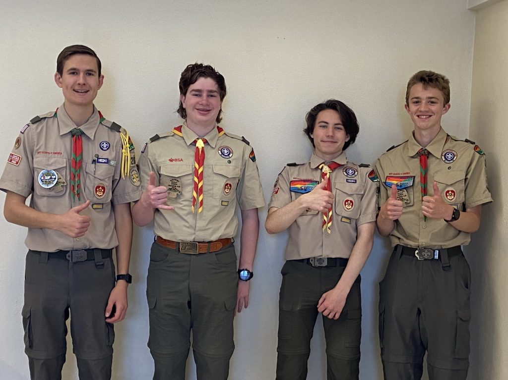 Three BSA Troop 206 Scouts earn Eagle rank