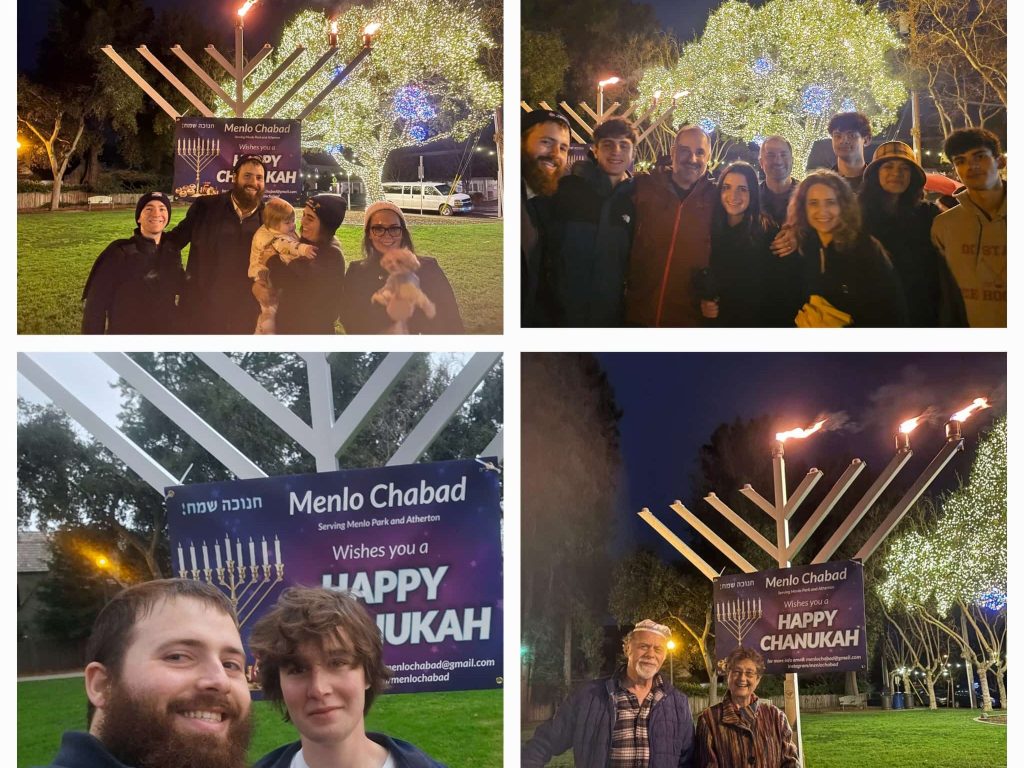 Spotted: Menorah in Menlo Park’s Fremont Park