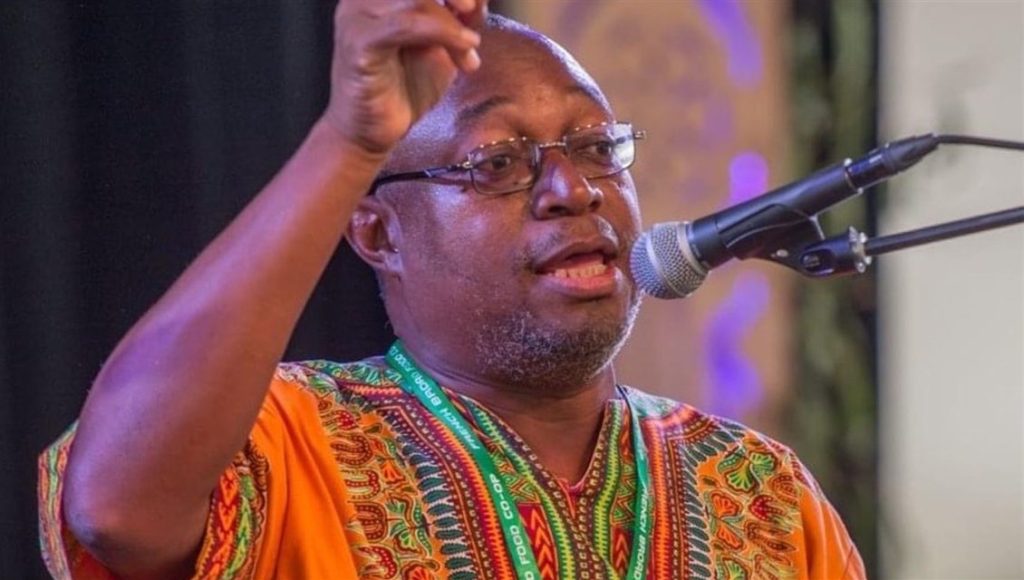 Storyteller Masankho Banda at Belle Haven Library on February 2