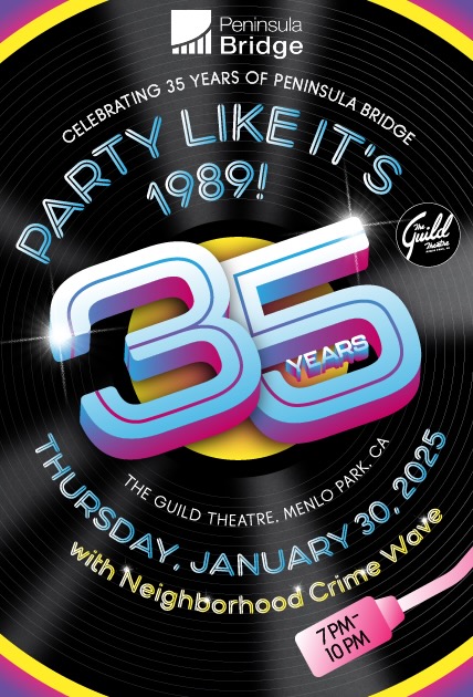 Party like it’s 1989 at The Guild on January 30 — a benefit for Peninsula Bridge