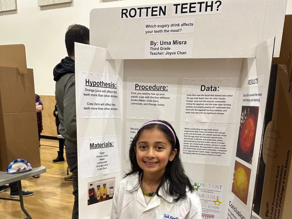 Spotted: Student scientist at Oak Knoll Science and STEAM night
