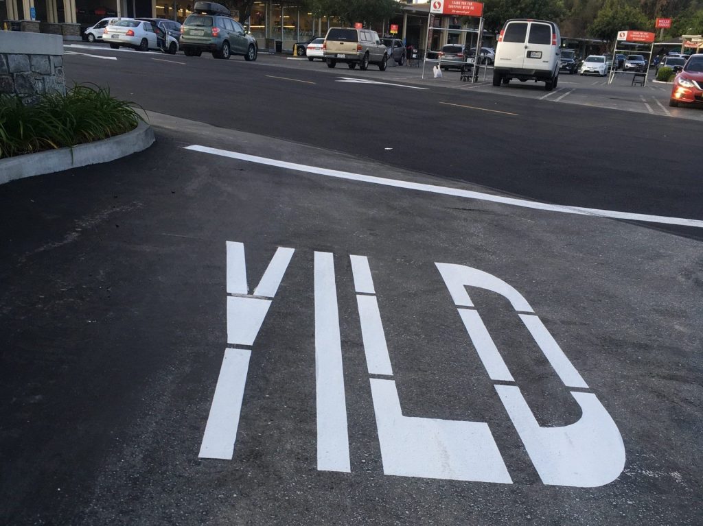 Spotted: Directional signage at Sharon Heights shopping center