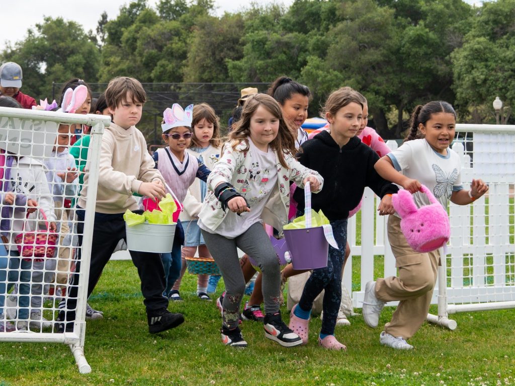 It was “ready, set, go” at Menlo Park’s annual egg hunt