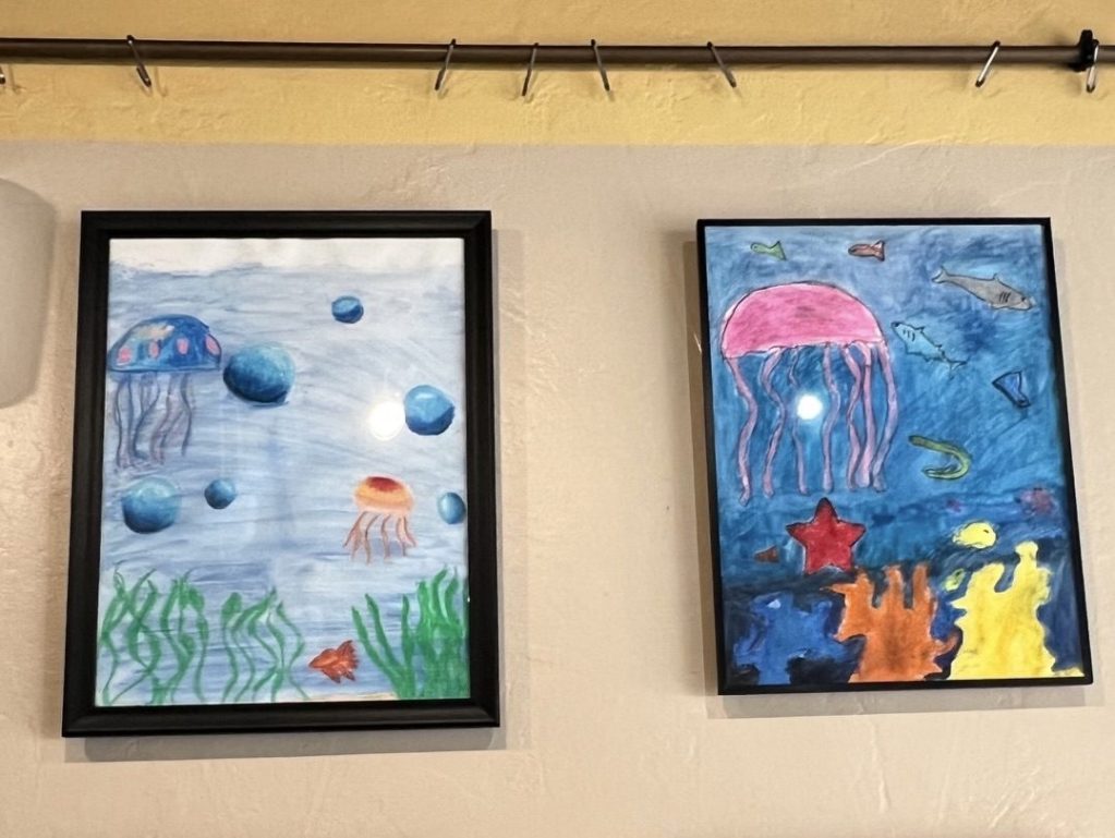 Spotted: Art by Laurel school students at Café Zoë