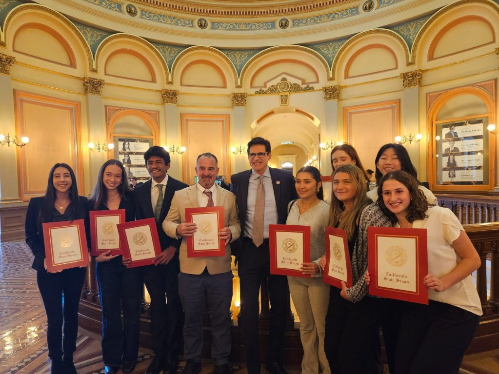 Menlo-Atherton High School students honored by California Senate