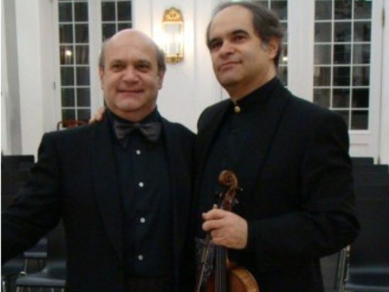 Duo Terlizzi performs a concert at Trinity Church on May 16