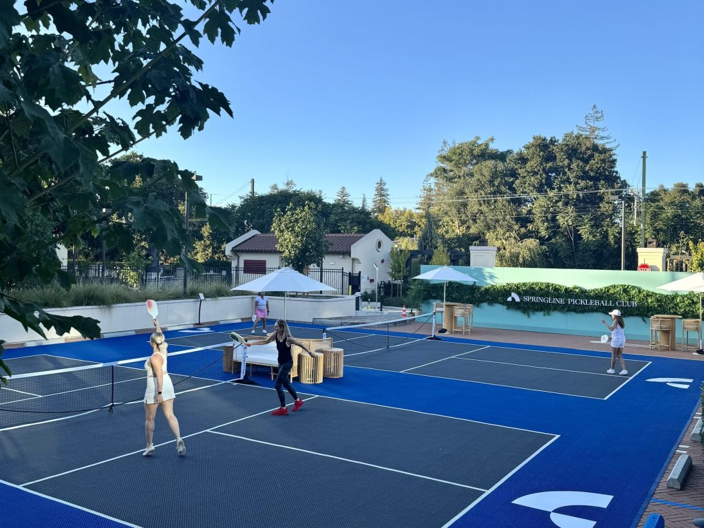 Spotted: Pickleball players at Springline