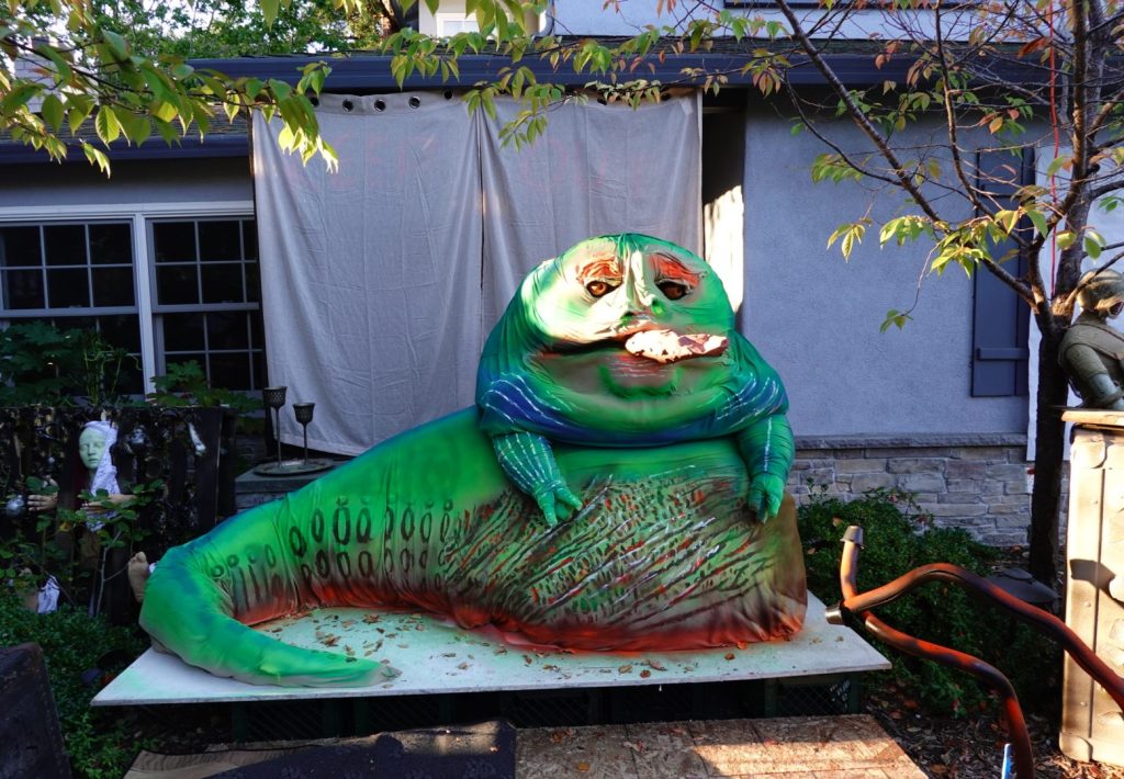 Scare Wars is the theme of the Halloween decorations on Gilbert Avenue