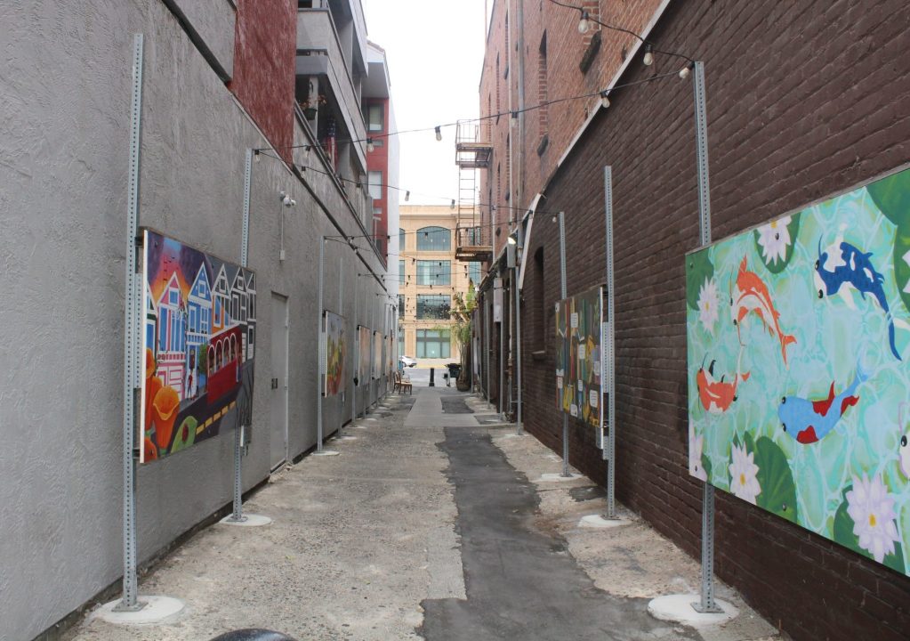 Murals by local students showcased at the Center for Creativity