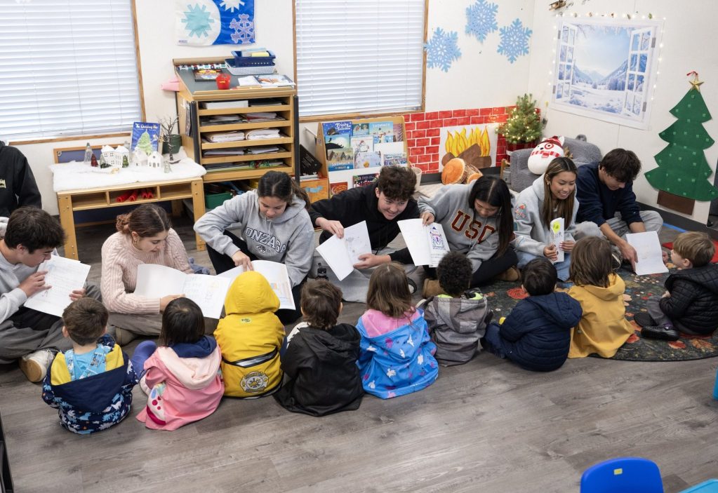 Spotted: Teens and kids enjoying books at Menlo School
