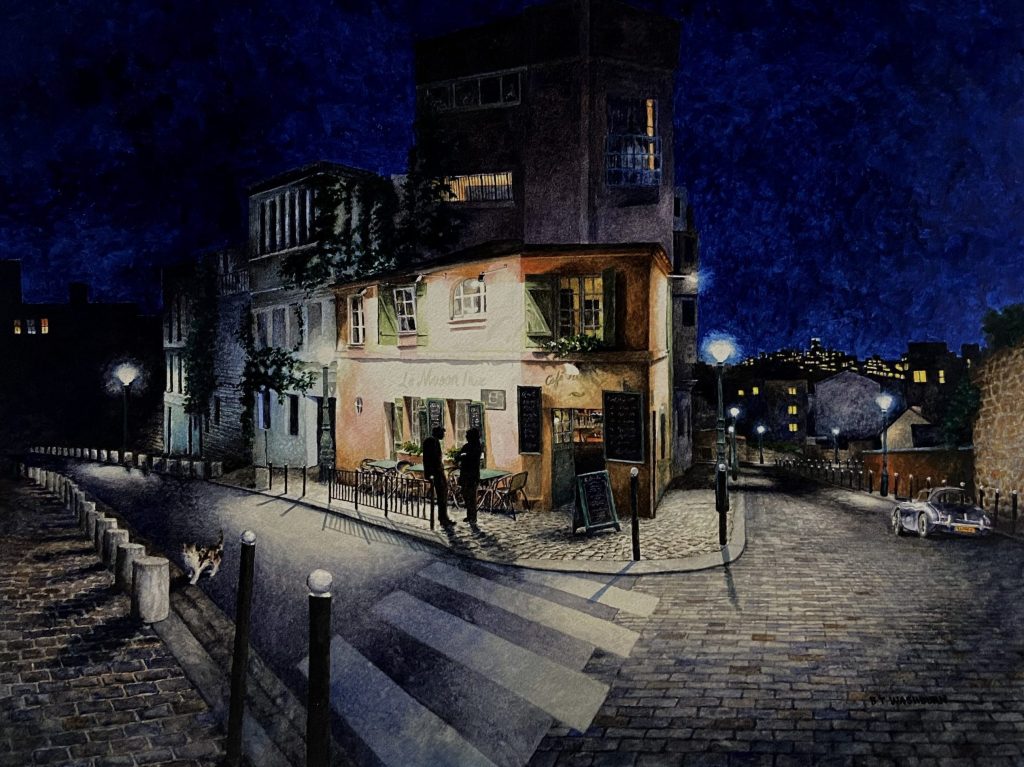 Watercolors by Bruce Washburn on display at Portola Art Gallery in January