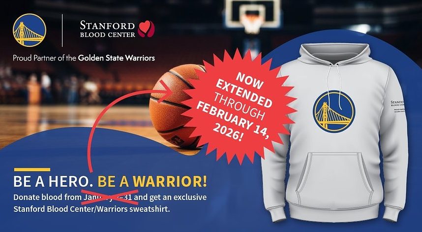 Donate blood and get a Warriors sweatshirt