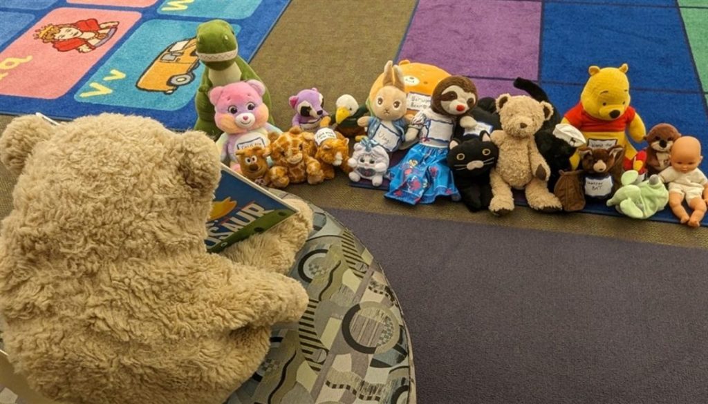 Stuffed animal sleepover & story time at both Menlo Park libraries on January 16