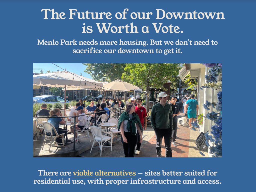 New website launched by Save Downtown Menlo