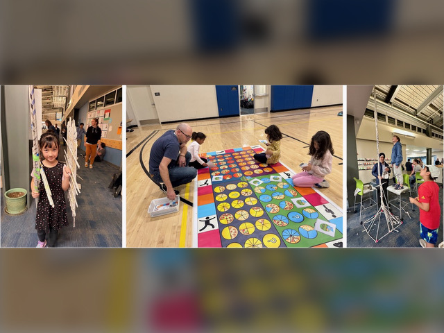 Spotted: Families enjoying Math Night at Laurel School