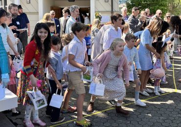 It’s Easter Sunday at Trinity Church in Menlo Park