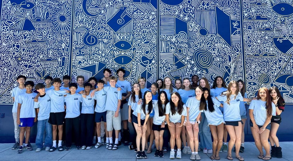 New murals on display at Hillview Middle School in Menlo Park