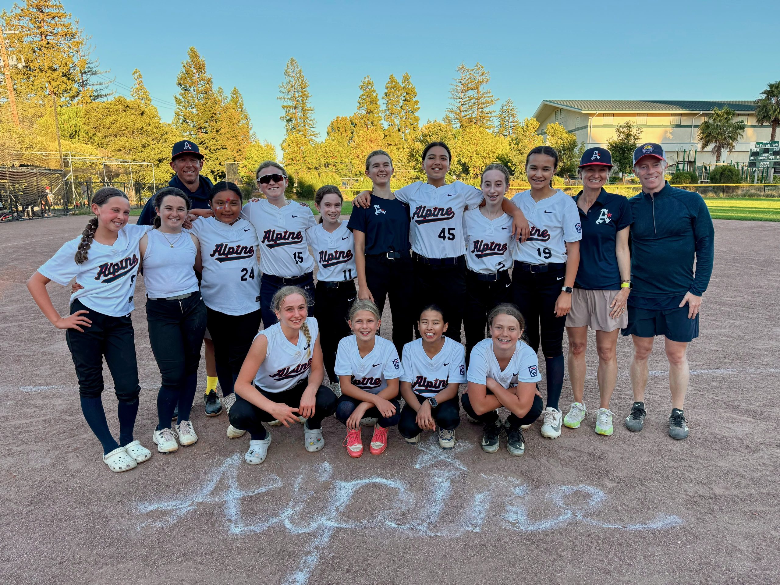 Alpine Little League All Star Softball team