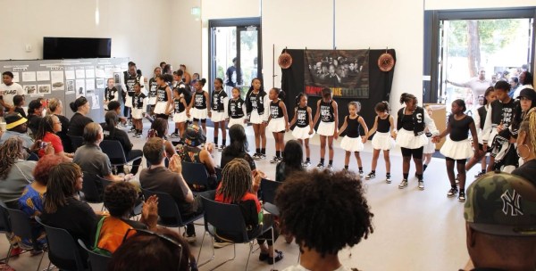 dancers at Menlo Park Juneteenth 2016