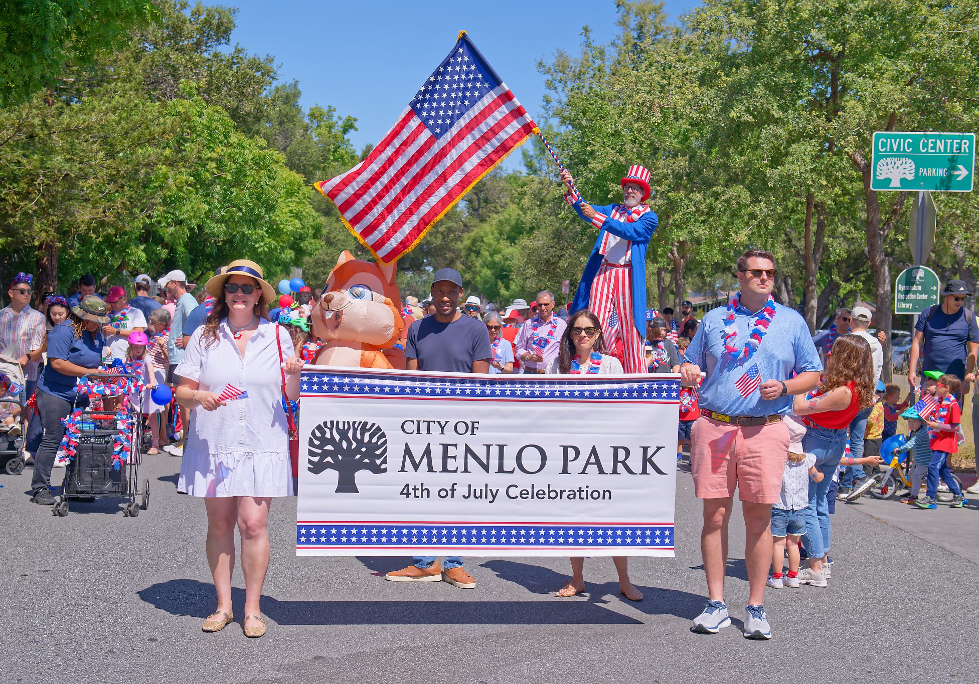 Menlo Park turns out for 4th of July activities at Burgess Park
