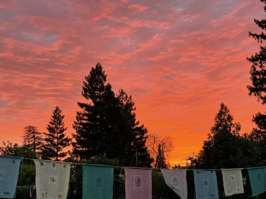 Incredible sunsets grace the skies above Atherton and Menlo Park