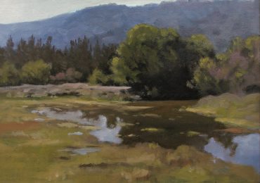 Oil paintings by artist Edwin Bertolet on display at Portola Art Gallery in July