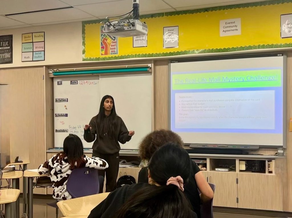 M-A grad Simran Patel receives award for her work with Hillview sixth graders