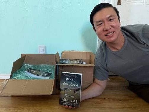 Author James Wang talks about  AI on August 7 at Atherton Library