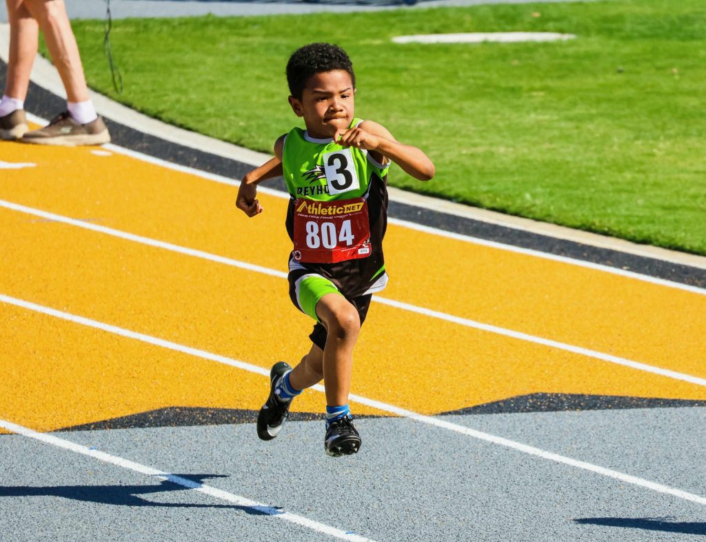 Laurel School first grader takes the track at Junior Olympics