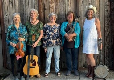 Goat Hill Girls bluegrass band performs at Cooper Garrod Vineyards on September 19th