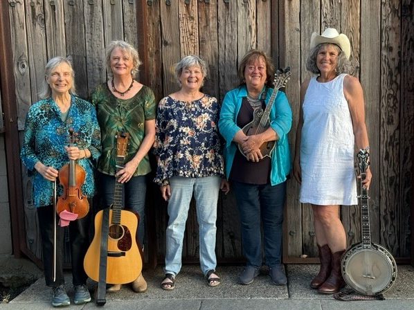 Goat Hill Girls bluegrass band performs at Cooper Garrod Vineyards on September 19th