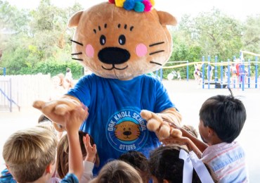 Spotted: Ollie celebrating Oak Knoll’s 75th anniversary
