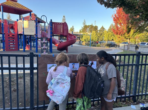 Spotted: Kids checking in on bike/walk/roll day