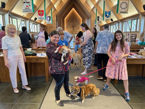 pet blessing at Trinity Church