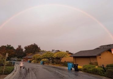 Spotted: Rainbow before the rain began